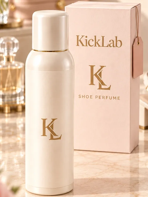 תקריב של בקבוק KICKLAB White Magnolia